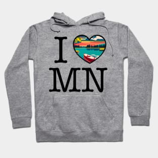 I Heart/Love Minnesota Hoodie